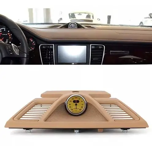 Porsche Panamera 2011-2016C Uyumlu Bej Bakalıt ve Sarı Chrono Takım 